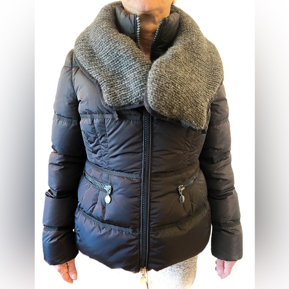 ✨ MONCLER Vis Giubotto puffer down jacket with knit wool collar - Picture 2 of 15